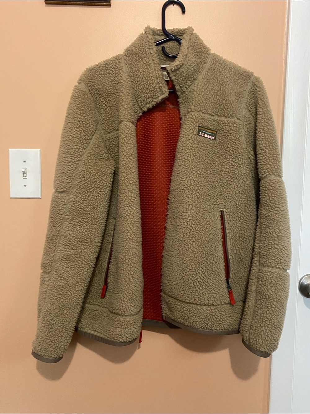 L.L. Bean Tan Sherpa Jacket
